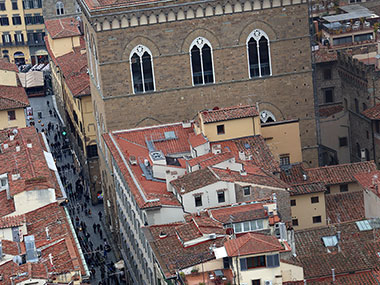 View of street from Giotto's Bell Tower