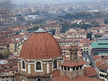 Domes of nearby church