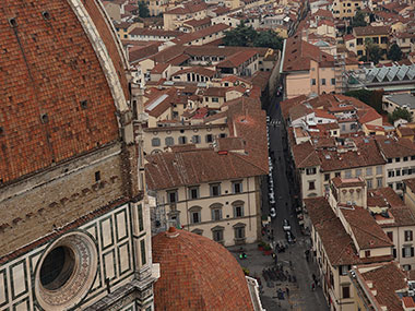 View of Cathedral and street