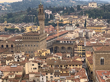 Nearby bell tower