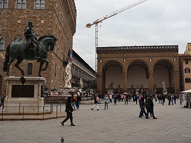 Man on horse statue