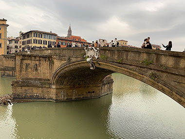 Closeup of bridge