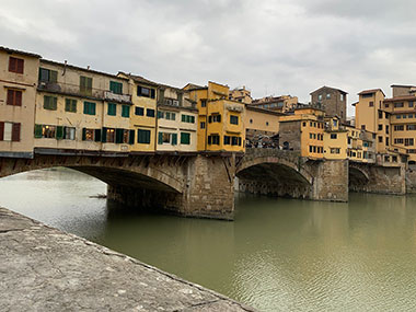 Closeup of Ponte Vecchio