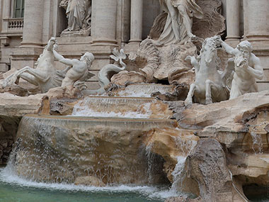 Bottom part of Trevi Fountain