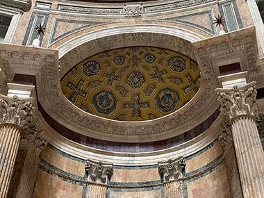 Top of altar at Pantheon