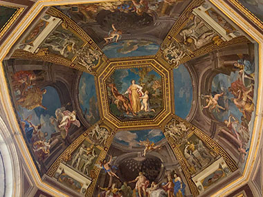 Ceiling painted in Vatican Museums