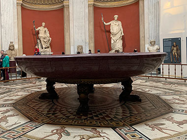 Table at Vatican Museums