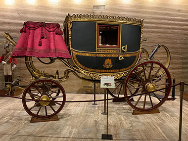 Carriage on display at Vatican Museums