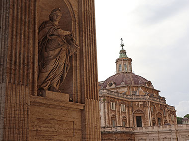 Statue with St. Peter's Basilica in distance