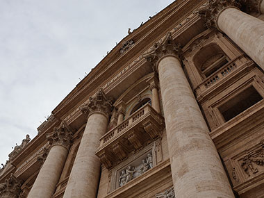 Balcony at St. Peter's Basilica