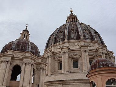 Three domes of St. Peter's Basilica