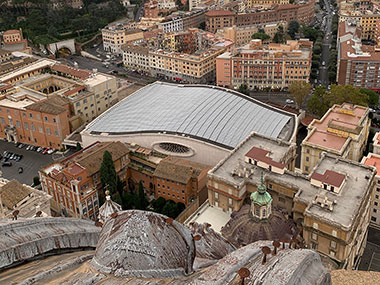  Angled roof from top of St. Peter's Basilica