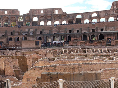 Floor level of the Colosseum