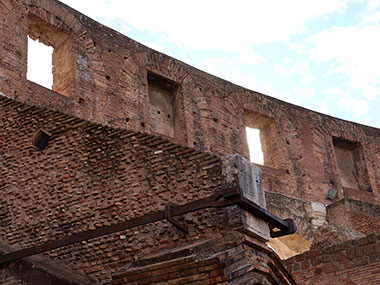 Interior windows of the Colosseum