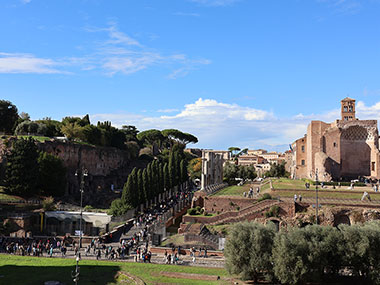 View of Roman Forum from the Colosseum