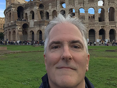 Selfie in front of the Colosseum