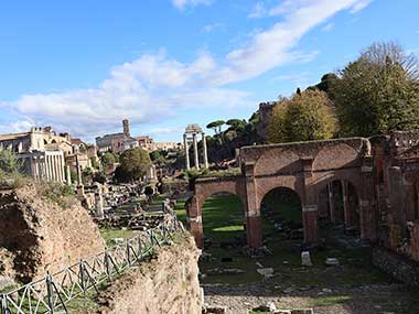 Several ruins in Roman Forum