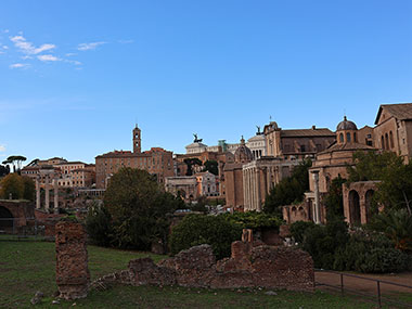 Roman Forum in distance