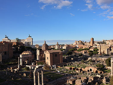 Roman Forum from cliff above