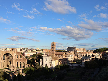 - Roman Forum with Colosseum beyond