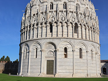 Base of Pisa Baptistery