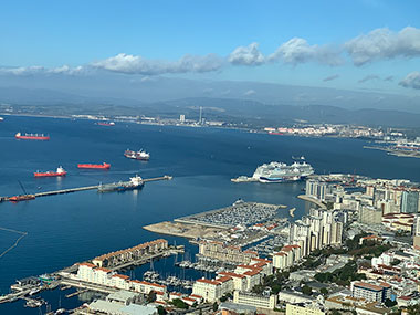 Aerial view of port -  Gibraltar