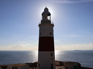 Shaded side of lighthouse - Gibraltar
