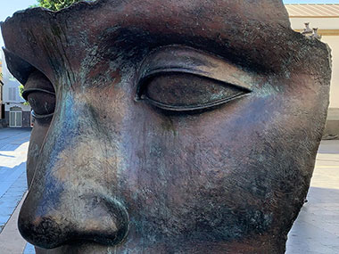 Closeup of sculpture
