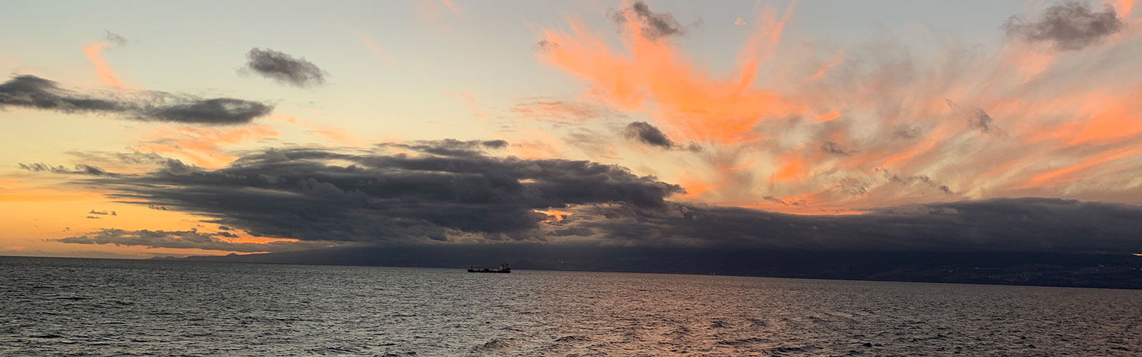 Sunset picture from aboard the Enchanted Princess