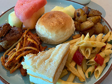Buffet lunch on Enchanted Princess