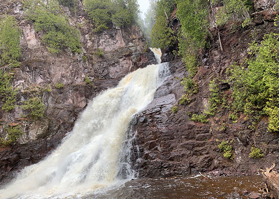 waterfall from front of observation area