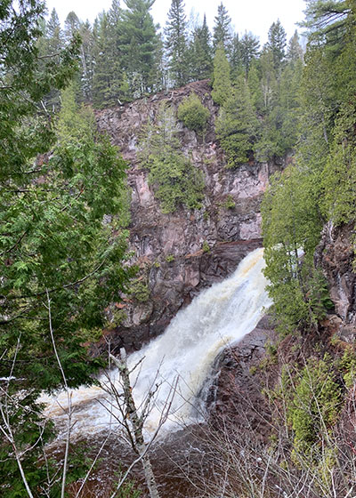 waterfall from top of observation area