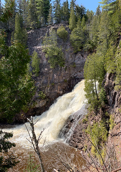 Caribou Falls from above