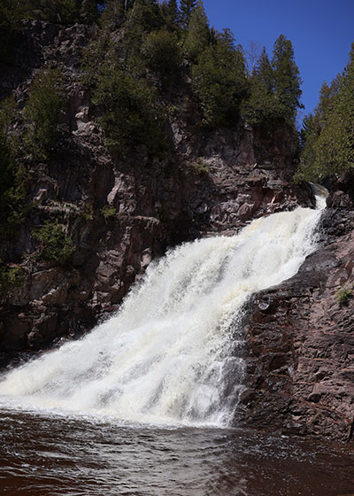 Waterfall on side of hill