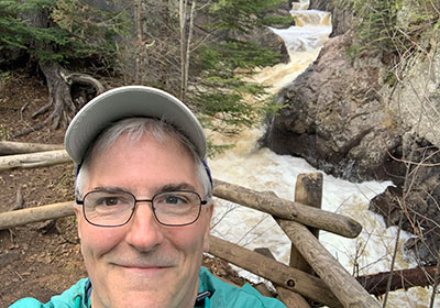 Selfie of Pat at Cascade River State Park