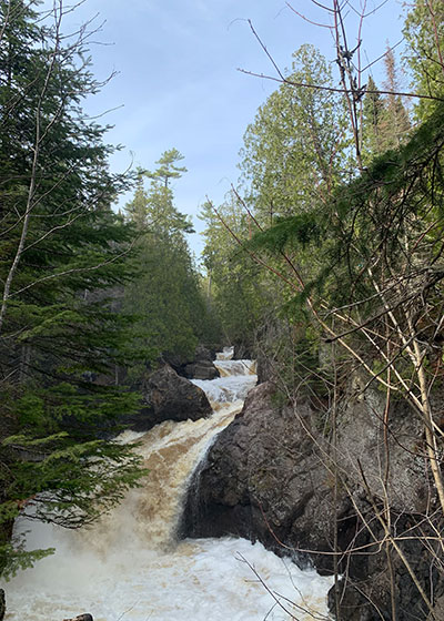 Cascade River at dusk