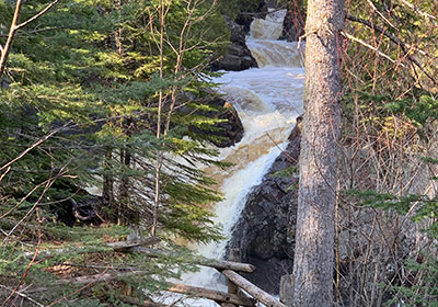 Riverviewing deck at Cascade River State Park