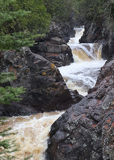 Cascade River State Park waterfall in 2024