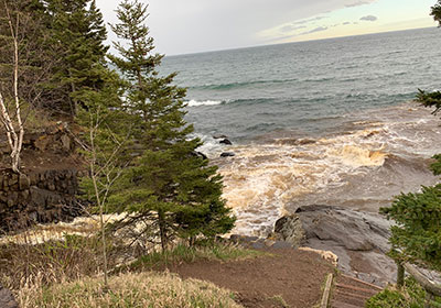 River water meets Lake Superior