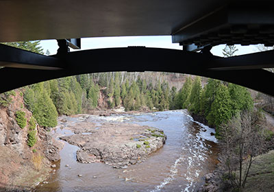 View from directly under bridge