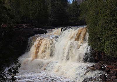 Upper waterfall from distance