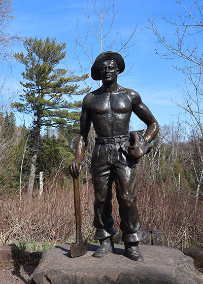 Statue at Gooseberry Falls State Park