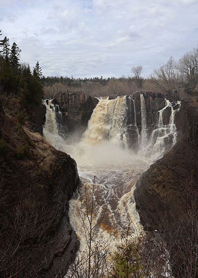 High Falls in Grand Portage State Park in 2024