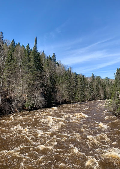 Rapids from footbridge