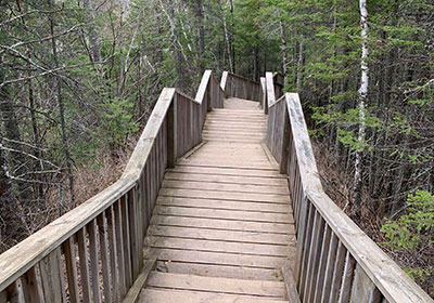 Stairwell as part of path