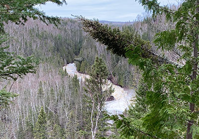 River in distance