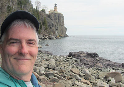 Pat takes selfie at Split Rock State Park