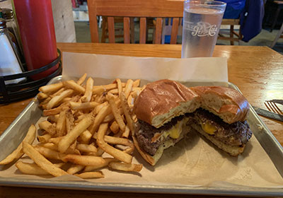 Jucy Burger and fries