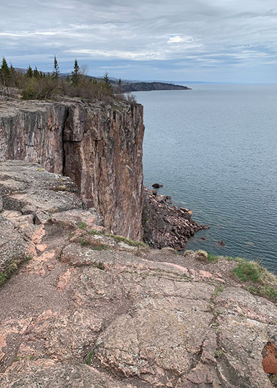 Palisade Head in Lake Superior on the cliff