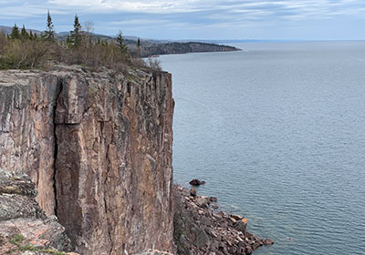 Cliffs of Palisade Head in Lake Superior